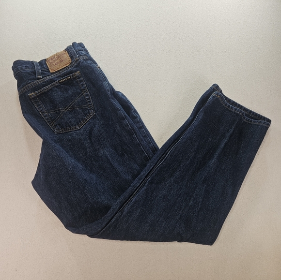 Stetson 1520 Straight Leg Jeans 40x34 Blue Western Denim - Picture 2 of 10